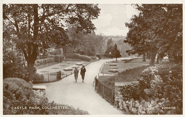 A general view in the park, 1939-1945.