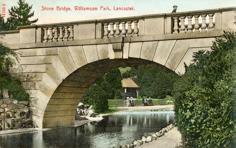 The stone bridge is a Grade II Listed building constructed in 1909.