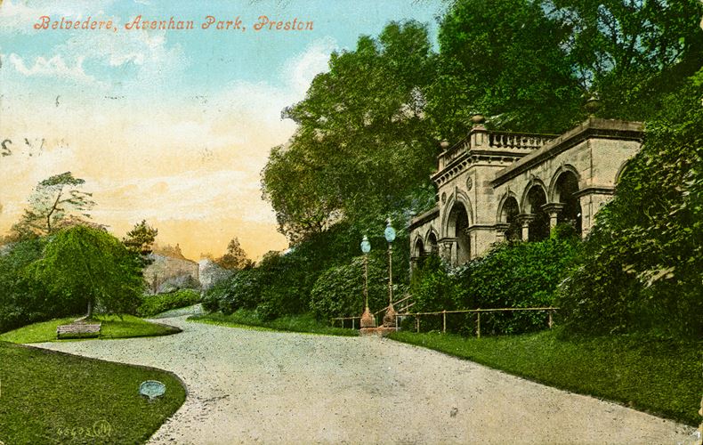 The Belvedere is a Grade II Listed structure, constructed in 1865/6. It sits within Avenham Park, a Grade II* Registered